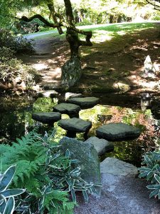 Rock path over water